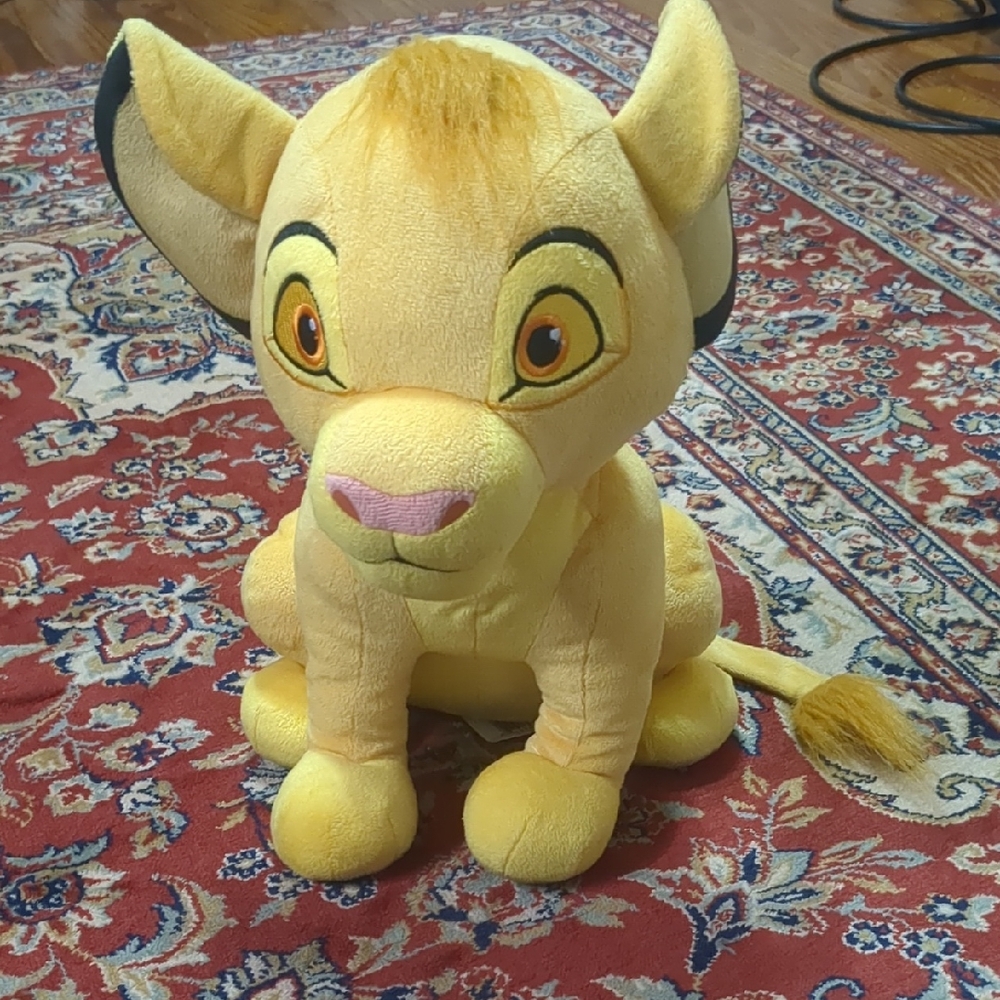 Disney Store Simba Plush Lion Stuffed Animal Stuffy